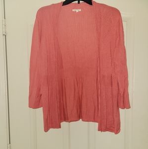 Coral pink cardigan